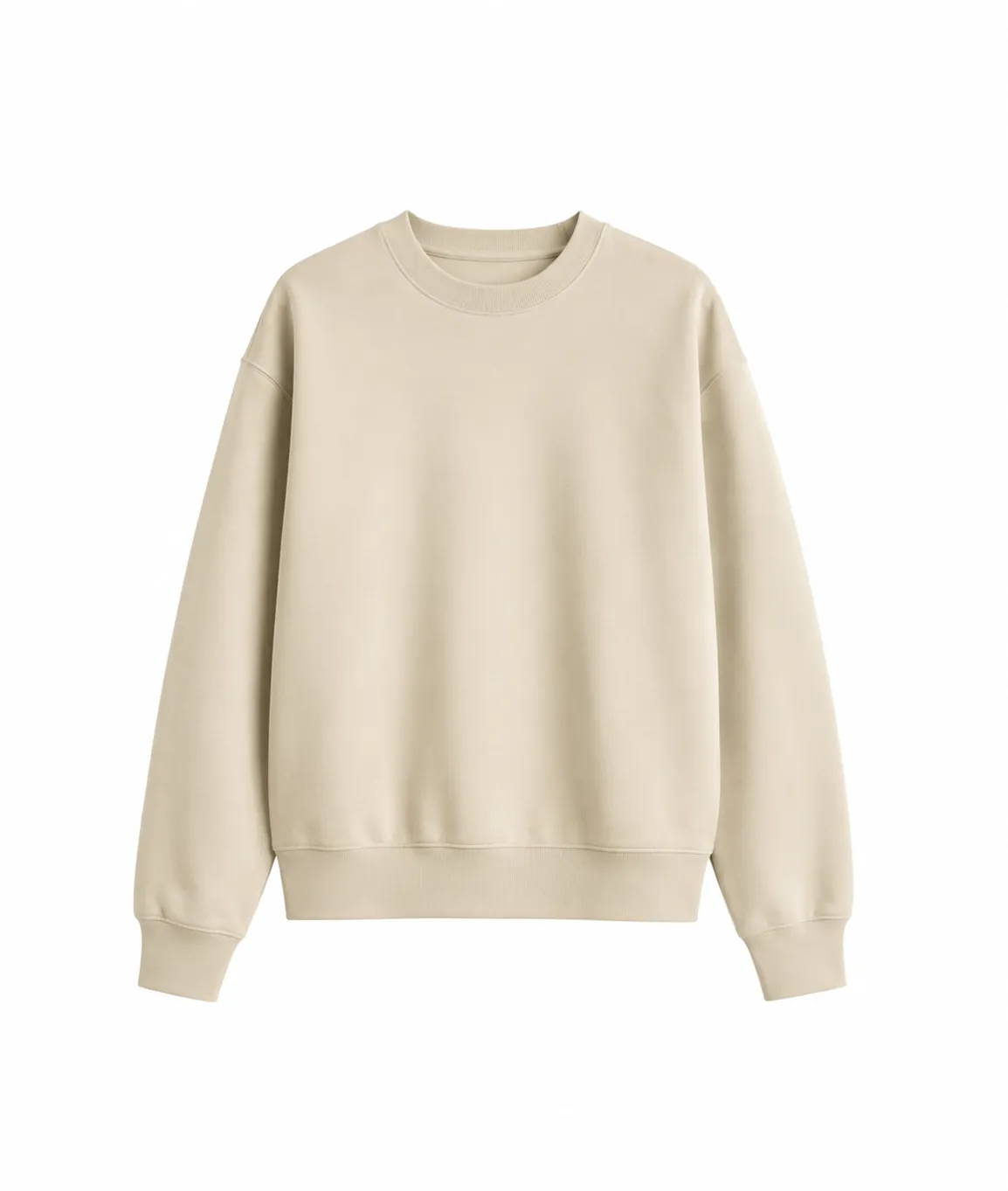 CREAM CREWNECK SWEATSHIRT