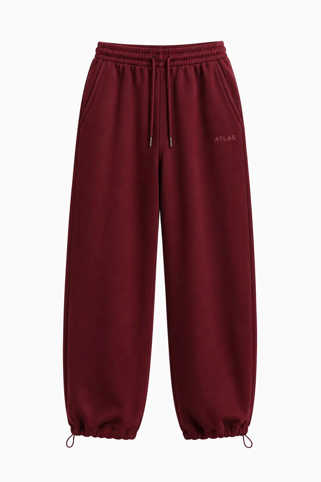 BURGUNDY RELAXED JOGGERS