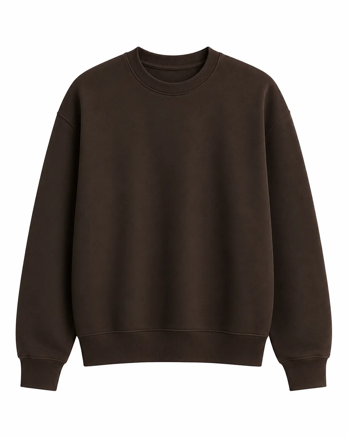 BROWN CREWNECK SWEATSHIRT