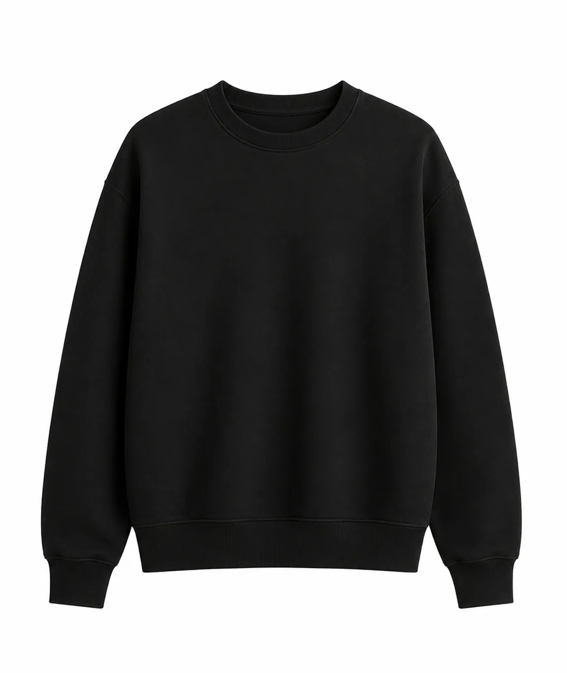 BLACK ESSENTIAL SWEATSHIRT